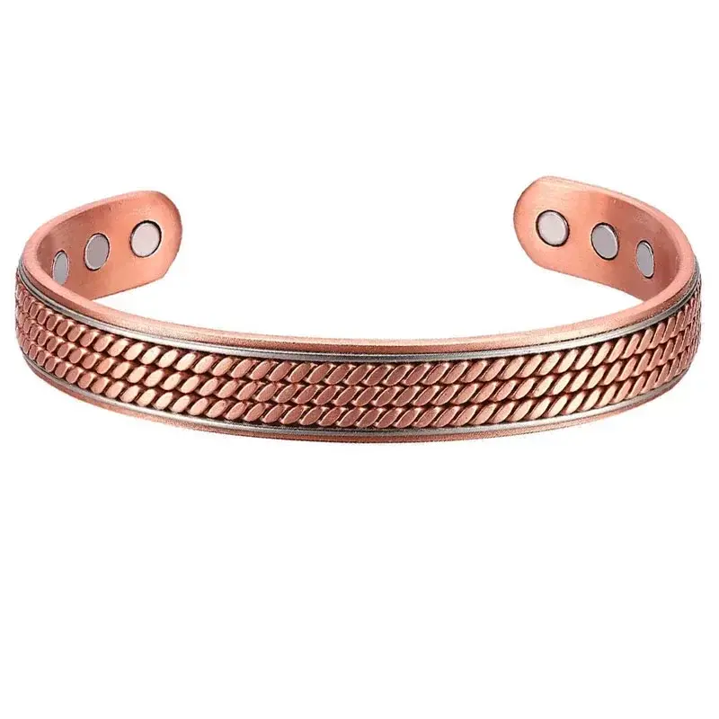 Miniature : 99.99% Pure Copper Magnetic Bracelets for Men Women Ultra Strength Magnetic Bang