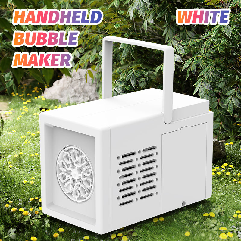 Miniature : 10 hole fully automatic bubble blowing handheld electric bubble machine toy outd