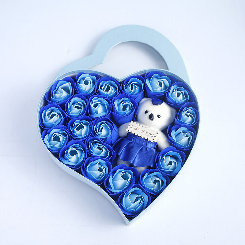 Miniature : Coffret  ST Valentin avec des savons en forme des fleurs