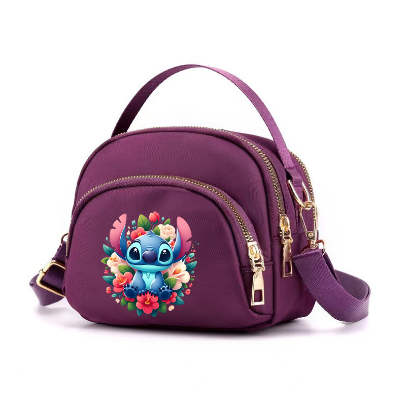Miniature : Stitch Shoulder Bag Cartoon Anime Mini Satchel Casual Nylon Cloth Packet Women F