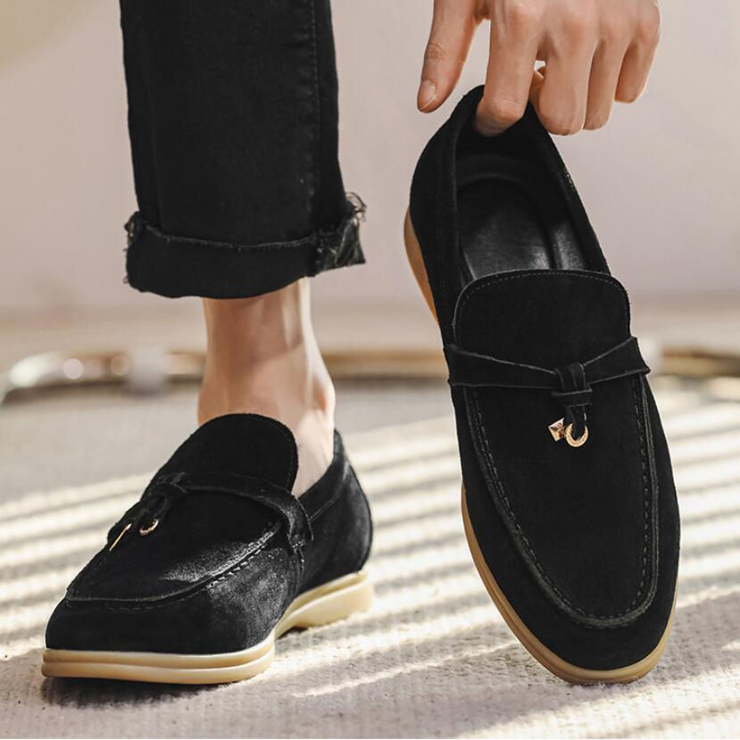 Miniature : chaussures hommes décontractées en daim véritable cuir  classique Style brita