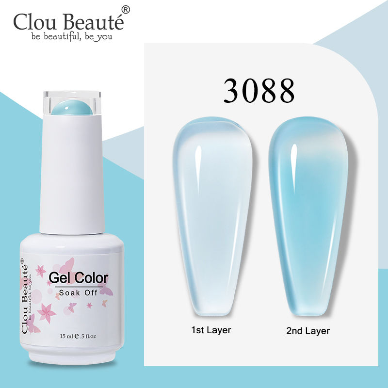Miniature : Clou Beaute 15ml Light Dark Gel Nail Polish Vernis Semi Permanent UV Gel 