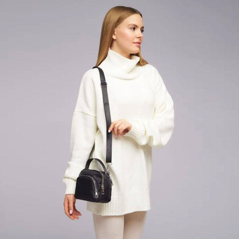 Miniature : Stitch Shoulder Bag Cartoon Anime Mini Satchel Casual Nylon Cloth Packet Women F