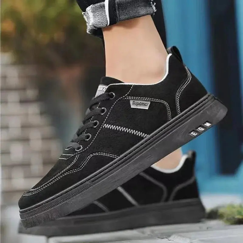 Miniature : Chaussures de Sport de marque pour hommes, chaussures de luxe en cuir décontrac