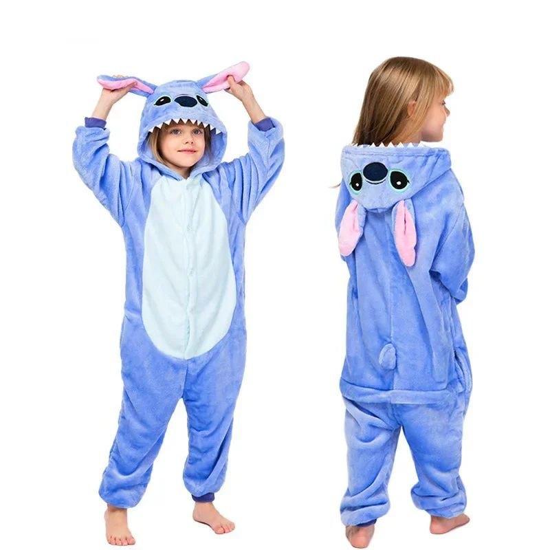 Miniature : Disney Lilo Stitch Stitch Cosplay Costumes Jumpsuit Pajamas Boys and Girls Kigur