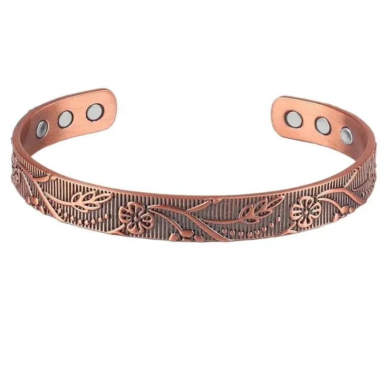 Miniature : 99.99% Pure Copper Magnetic Bracelets for Men Women Ultra Strength Magnetic Bang