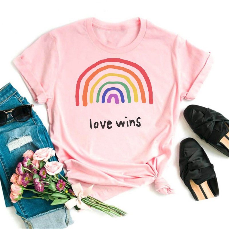 Miniature : Été nouvelle mode impression graphique Lgbt t-shirts femmes t-shirts drôles déco
