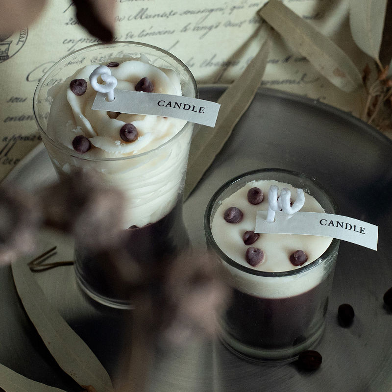 Miniature : Bougies à café Bougies à gâteau aromatiques parfumées pour la décoration 
