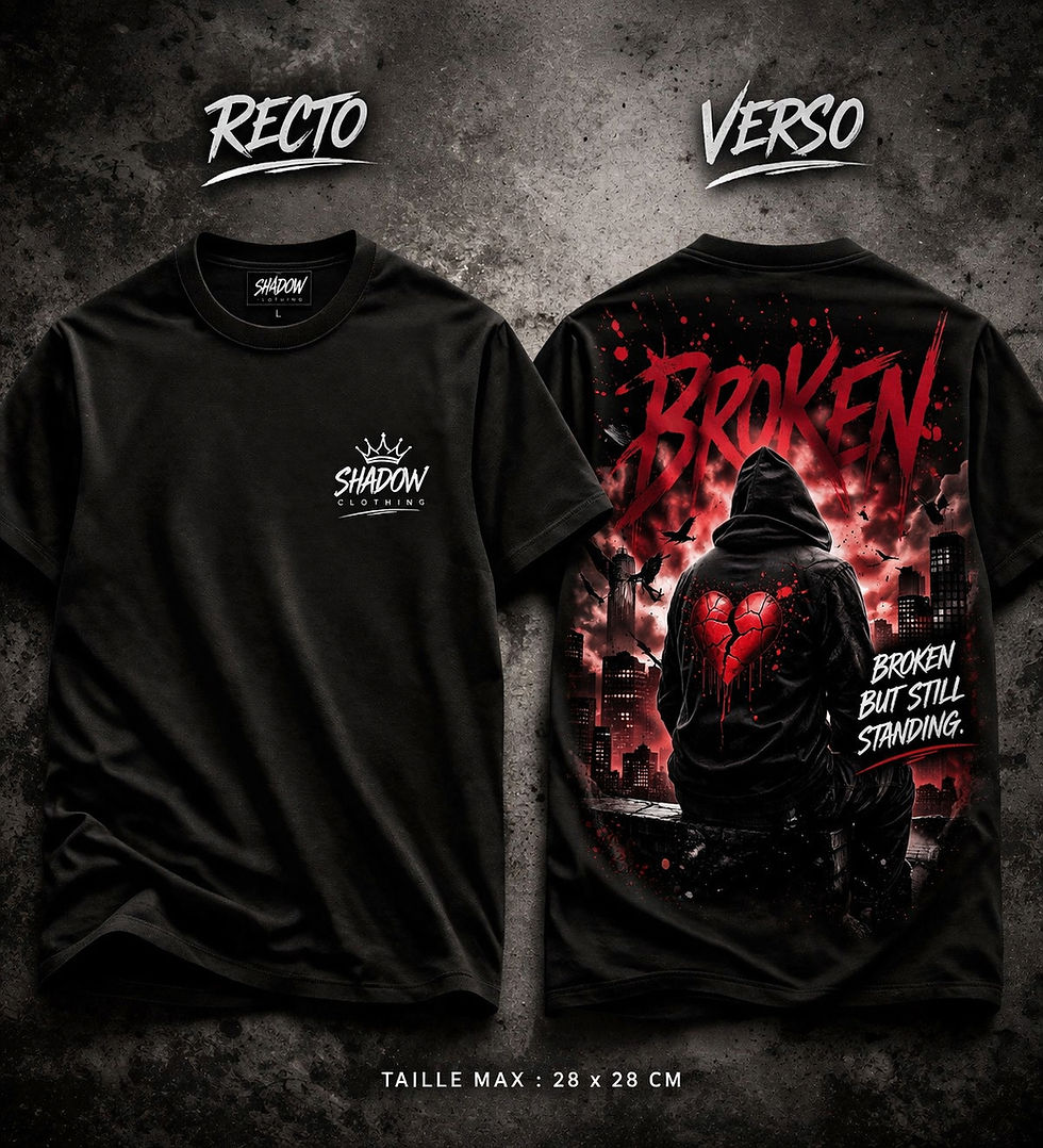 Miniature : T-shirt SHADOW  Streetwear Homme – Collection Série 2-« 2026 »