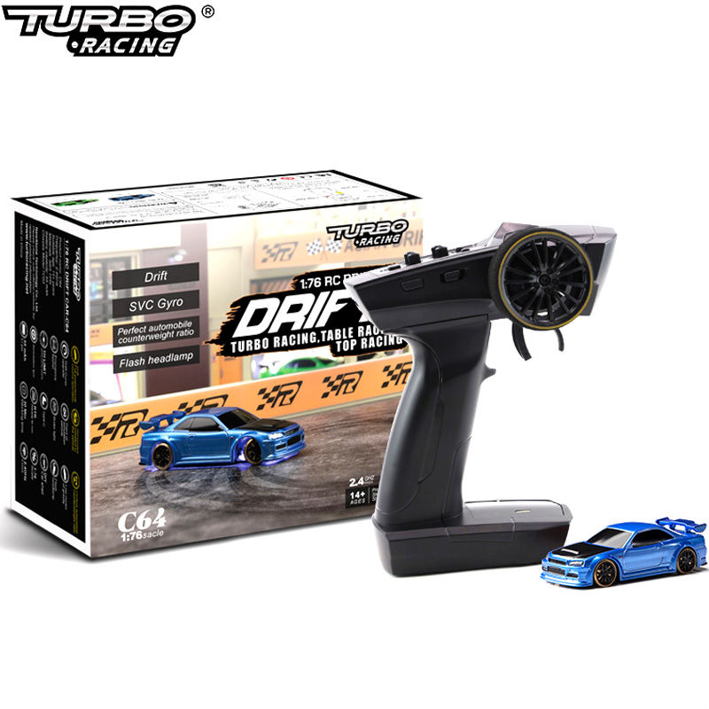 Miniature : Turbo Racing 1:76 C64 C73 C72 C74 Drift RC Car With Gyro Radio Full Proportional