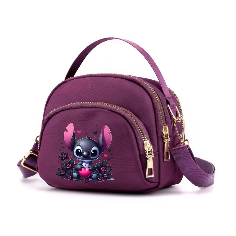 Miniature : Stitch Shoulder Bag Cartoon Anime Mini Satchel Casual Nylon Cloth Packet Women F