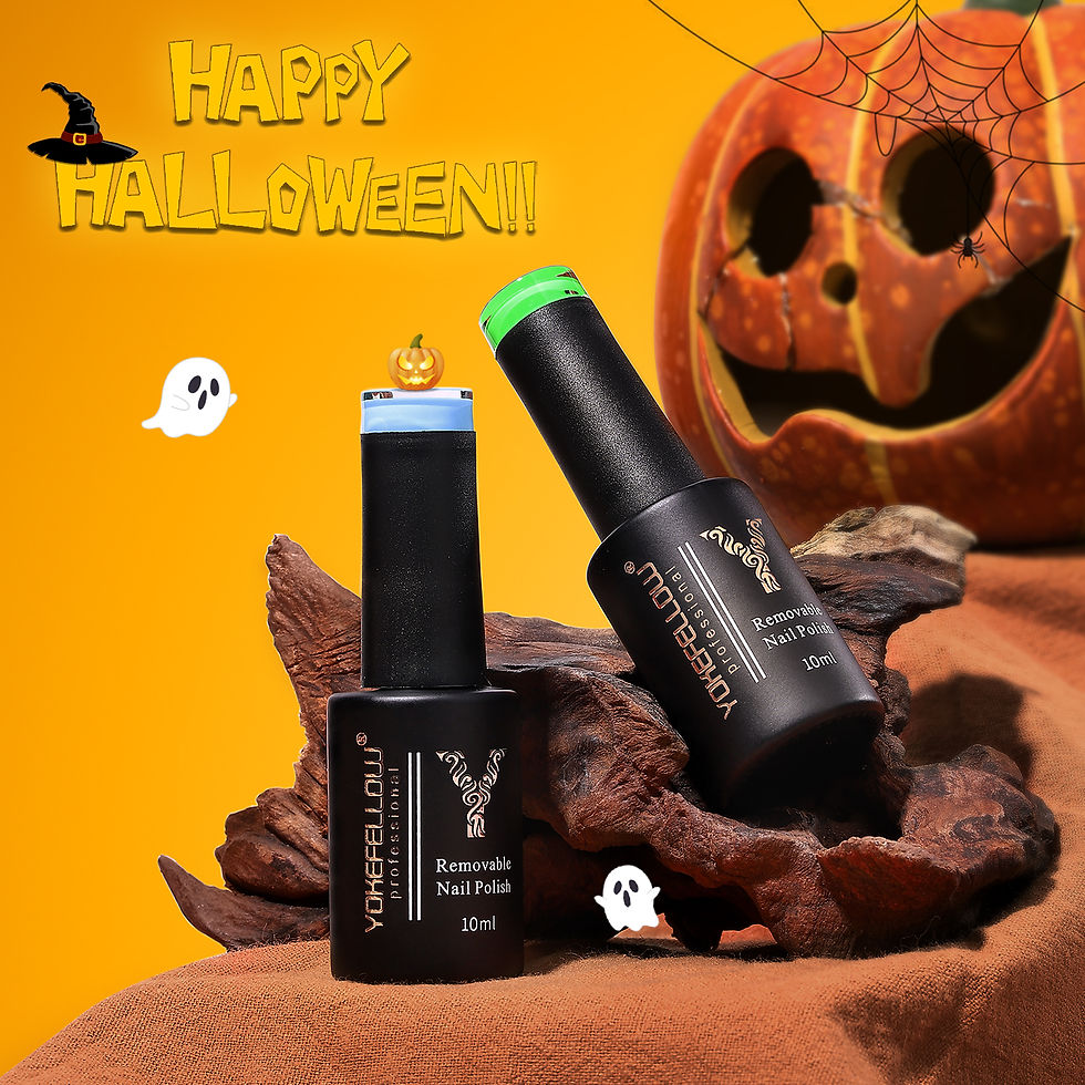 Miniature : YOKEFELLOW Glow in the Dark Gel Nail Polish 10ML Fluorescent Neon Blue Glow UV G