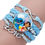 Miniature : Disney Stitch Bracelet Cartoon Lilo & Stitch Anime Figures Print Cute Wristand P