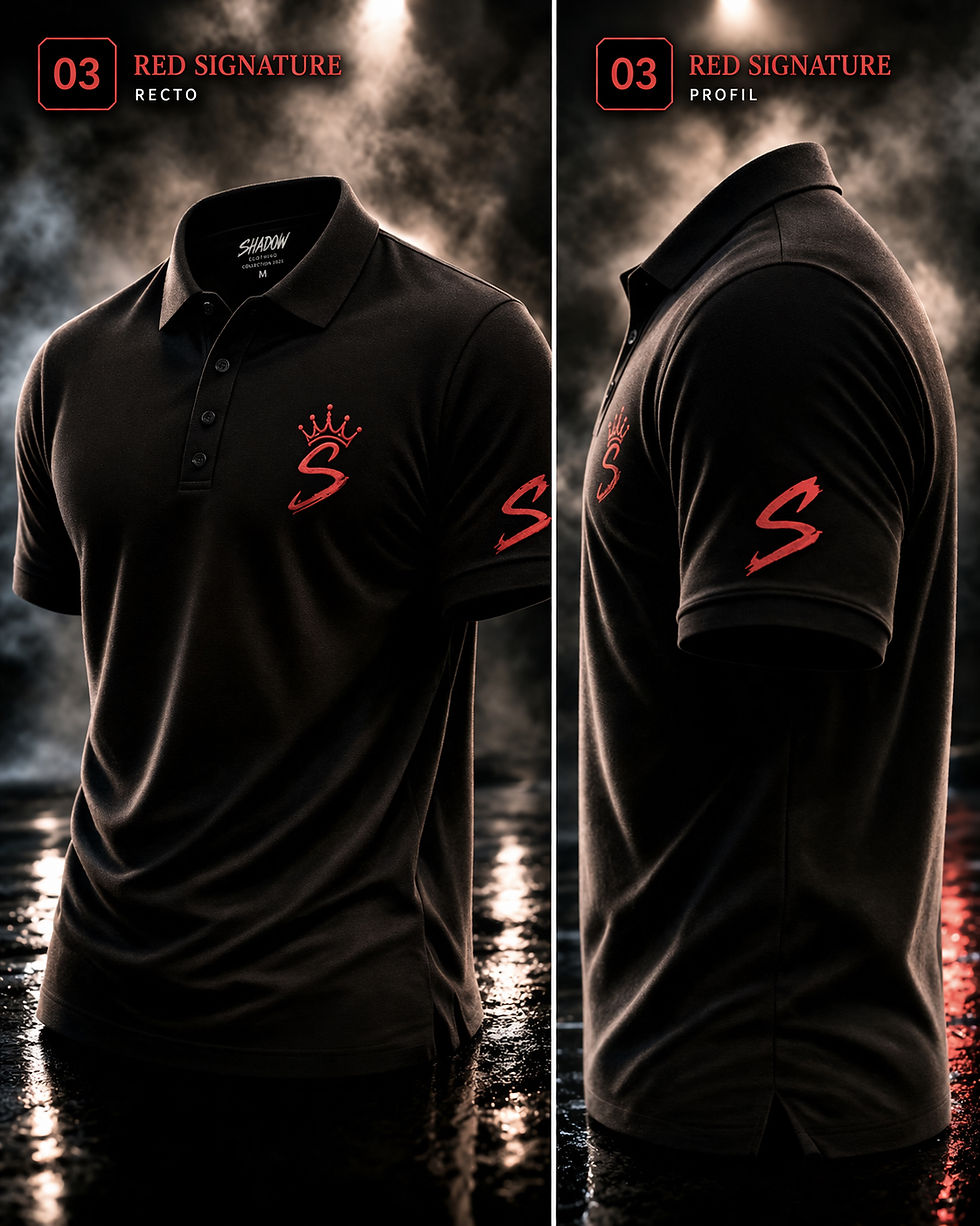 Miniature : Polo Homme/Femme SHADOW Premium – Collection 2026