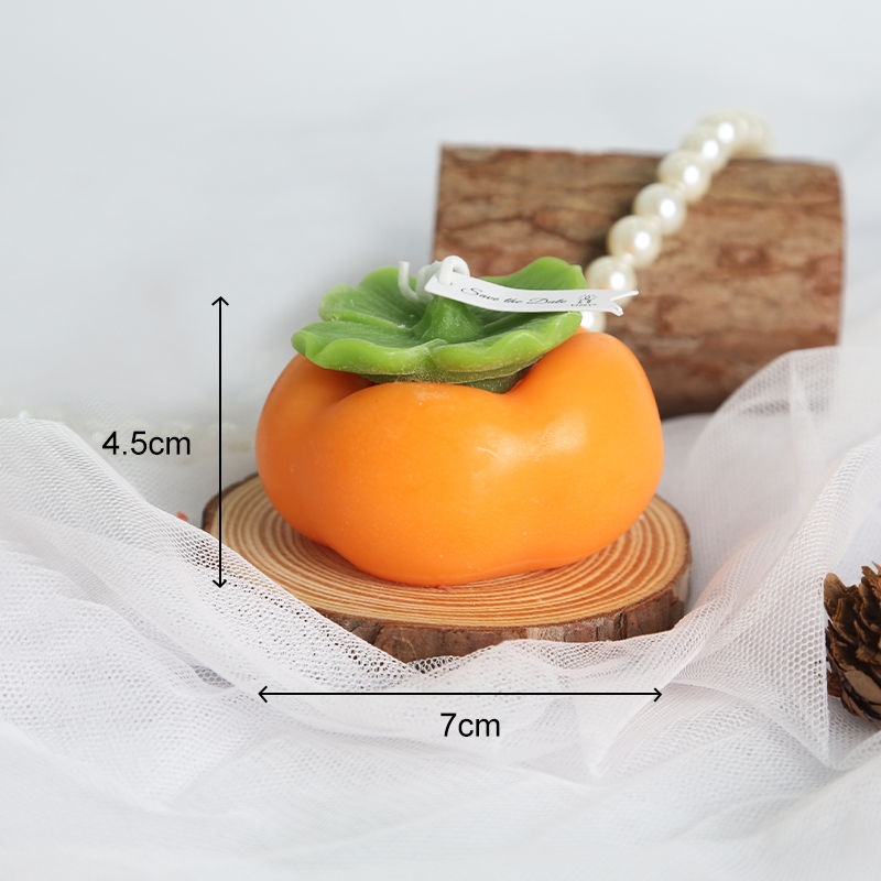 Miniature : Bougie nouvelle série de fruits, Orange, pêche, citron, cerise, bougie parfumée