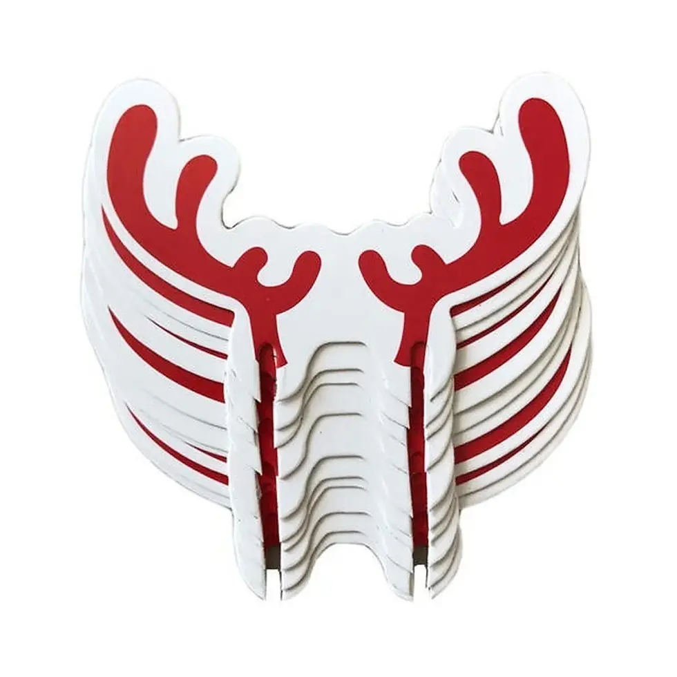 Miniature : Lot de 10 cartes pour tasses à vin, décoration de Noël, chapeau de Père Noë