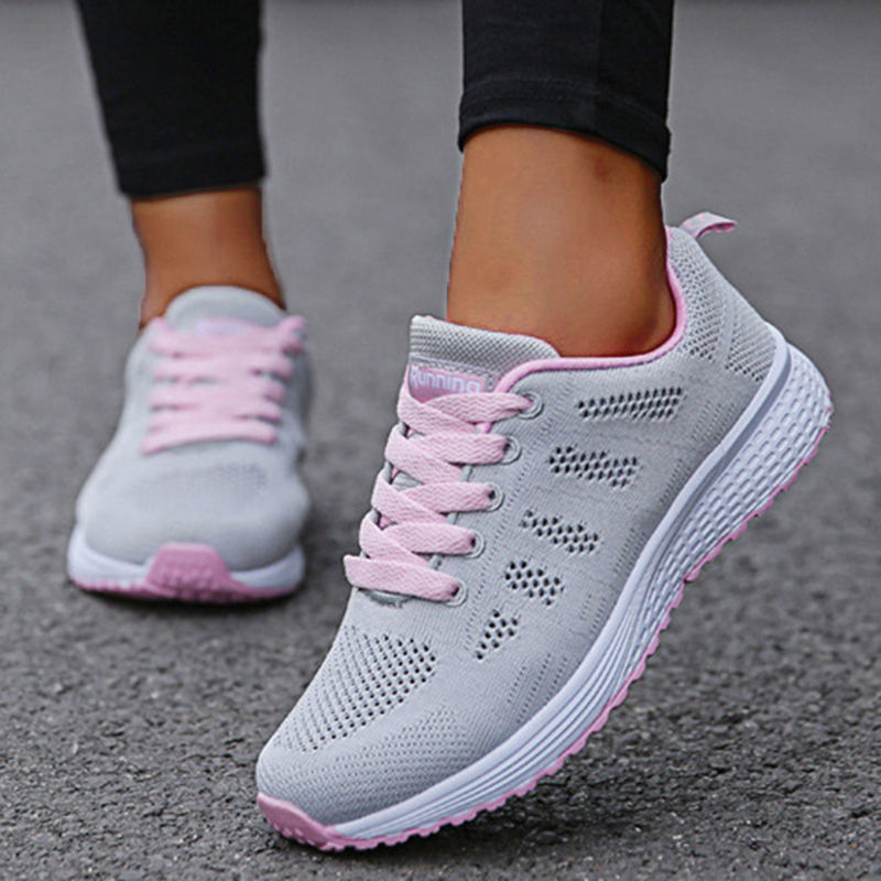 Fashion Women's Sneakers 2024 New Breathable Outdoor Solid Color Sneakers Women