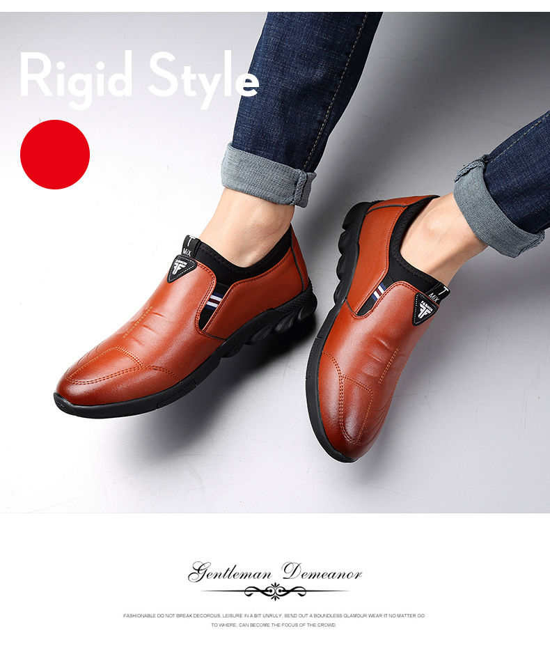 Miniature : Chaussures en cuir pour hommes, nouvelles chaussures d'affaires décontractées 