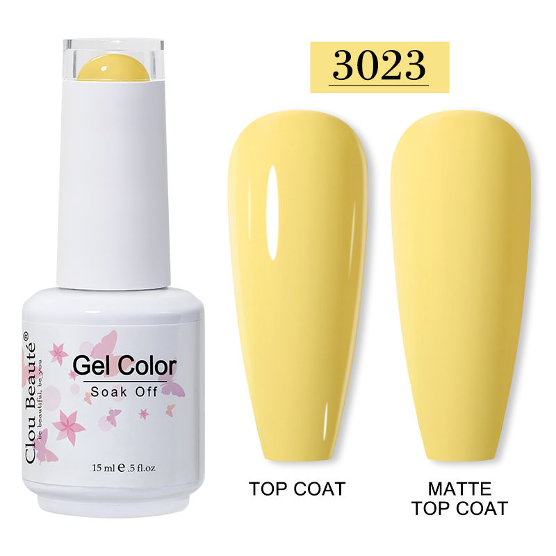 Miniature : Clou Beaute 15ml Nail Gel Polish Vernis Ongle Semi Permanent Varnish 