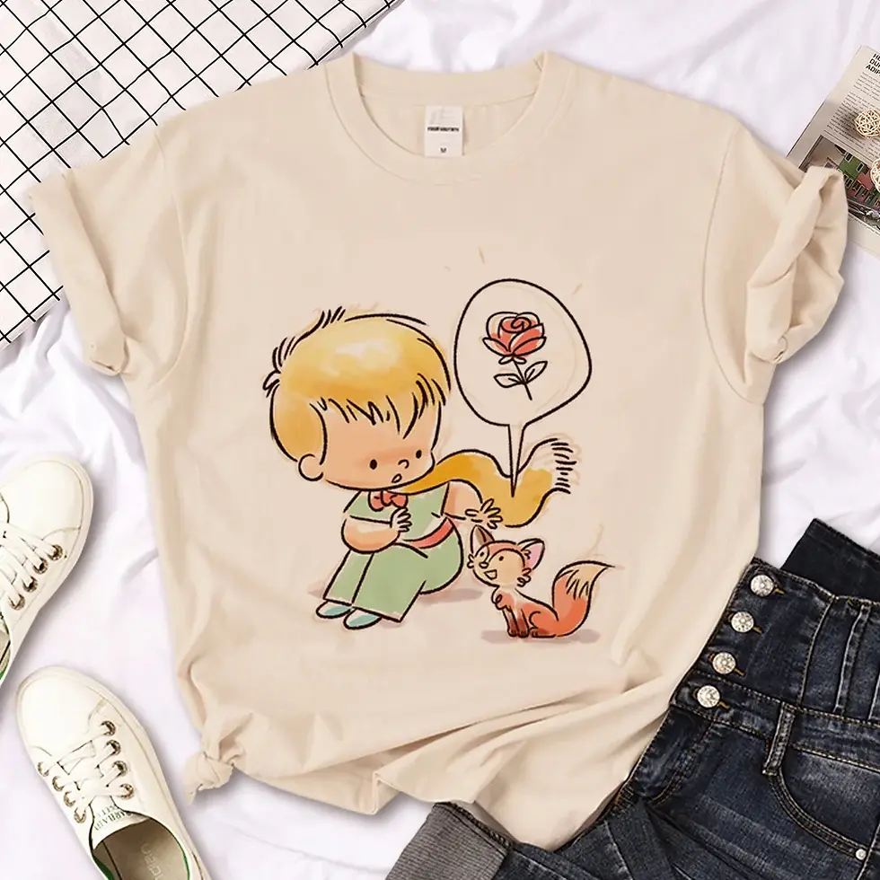 Miniature : Le Petit Prince Tee femmes harajuku t-shirt fille vêtements des années 2000