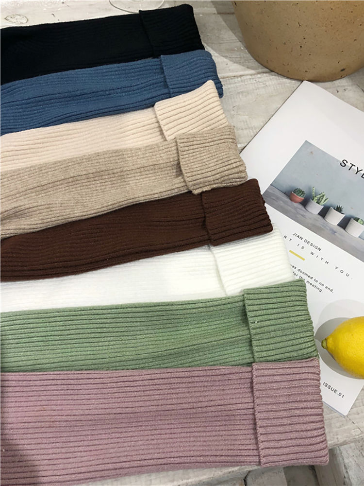 Miniature : Pull à col roulé Femmes  Automne Hiver Tops Coréen Slim Femmes Pull 