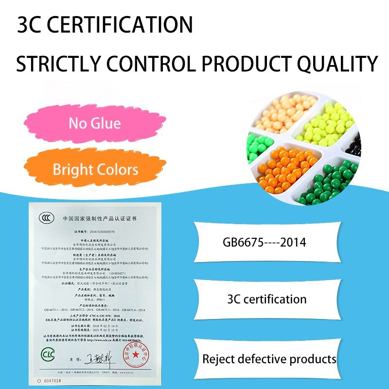 Miniature : Handmade Magic Water Fuse Beads Creative Beads DIY Art Crafts Toys Magic Water S