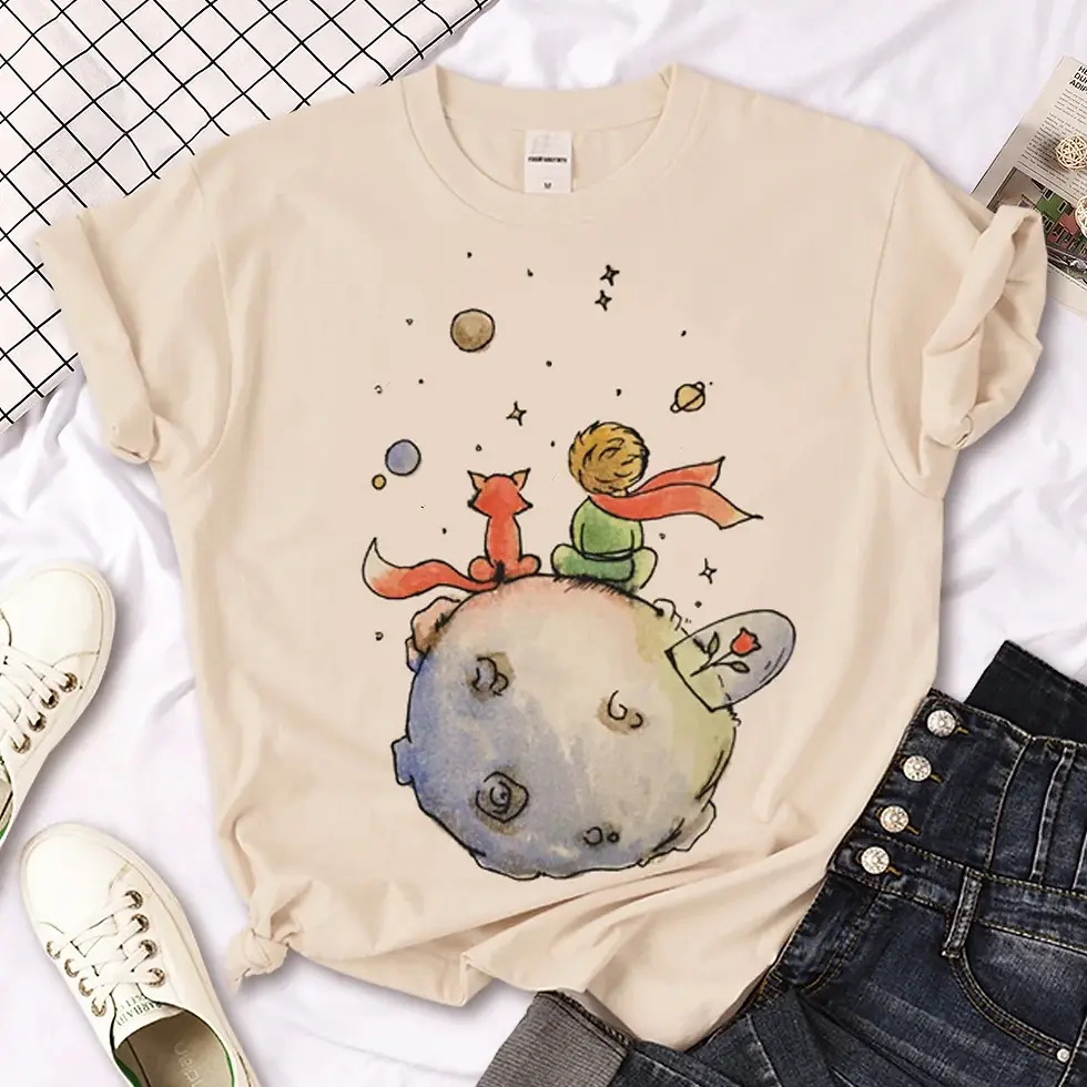 Miniature : Le Petit Prince Tee femmes harajuku t-shirt fille vêtements des années 2000