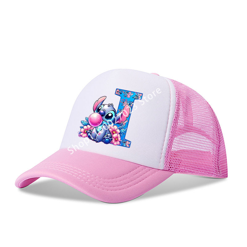 Miniature : Stitch Disney Boys Girls Child Baseball Caps Cartoon Letters Summer Breathable M