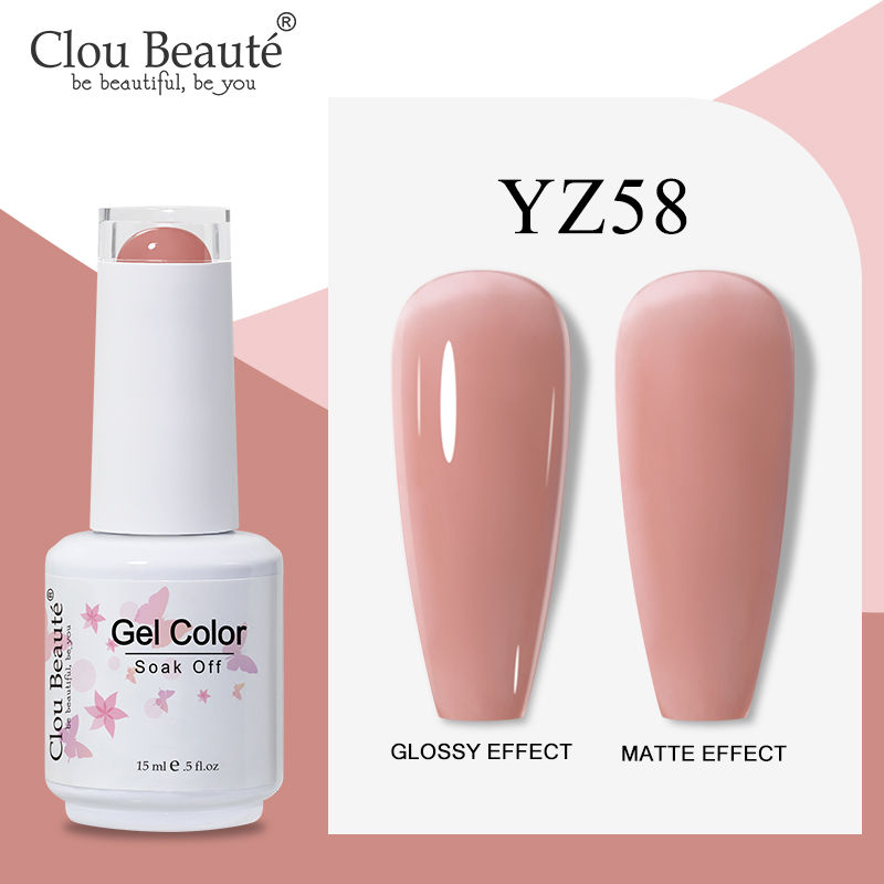 Miniature : Clou Beaute 15ml Gel Vernis à ongles Couleur laiteuse Vernis Ongle Semi-permanen