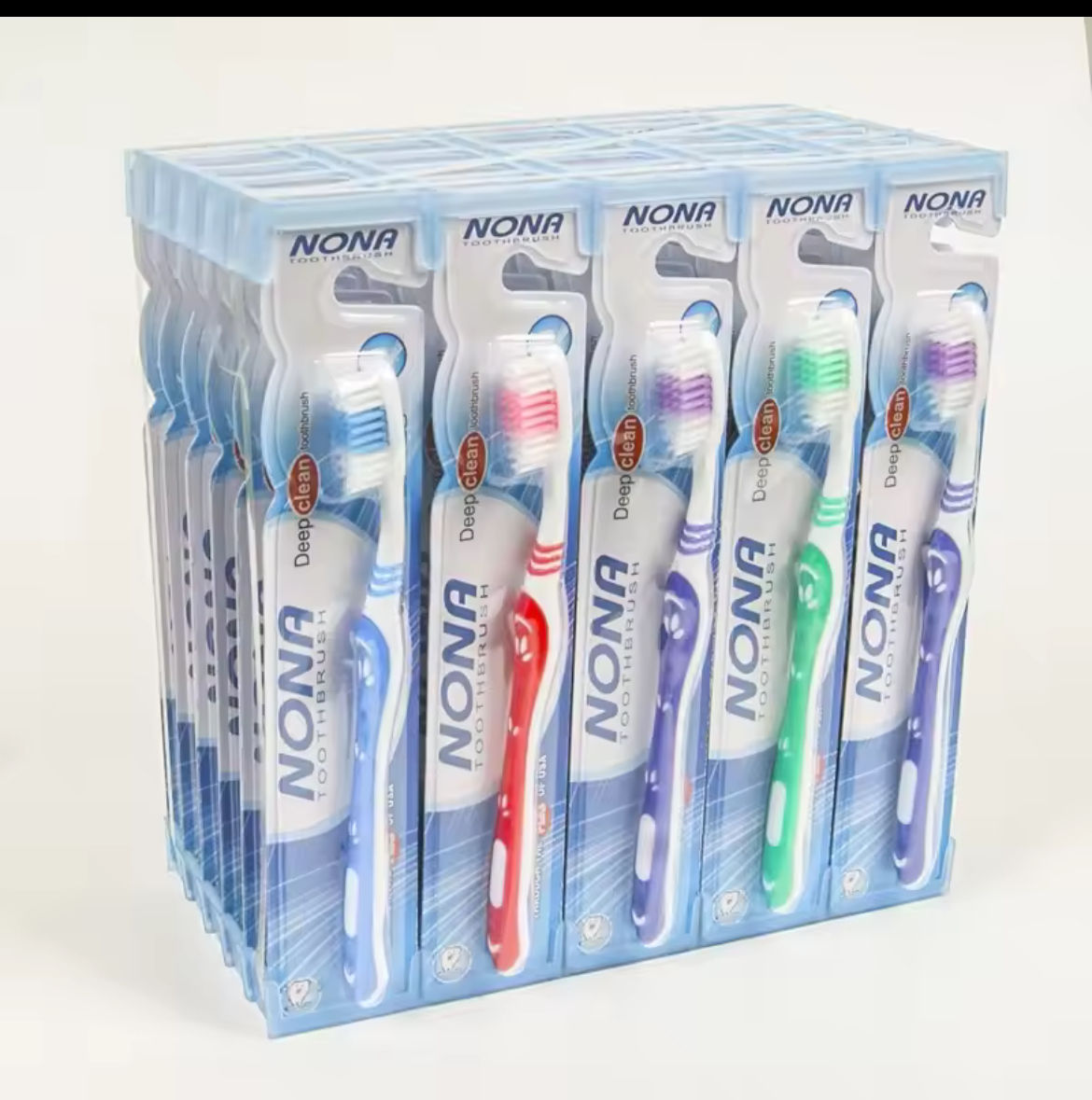 Brosse à dents  blanche  10 uni( emballage individuel )