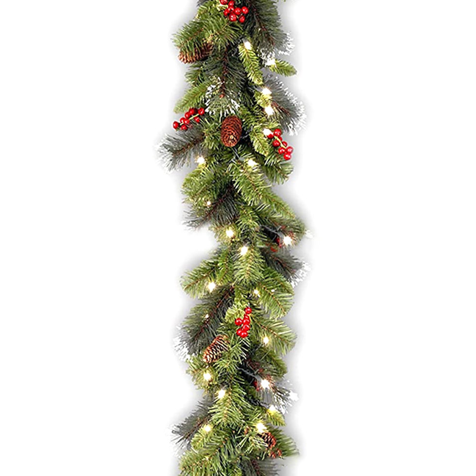 Miniature : 1.8/2.7M Christmas Decoration Rattan Christmas Garland Red Berrys Branches Styli