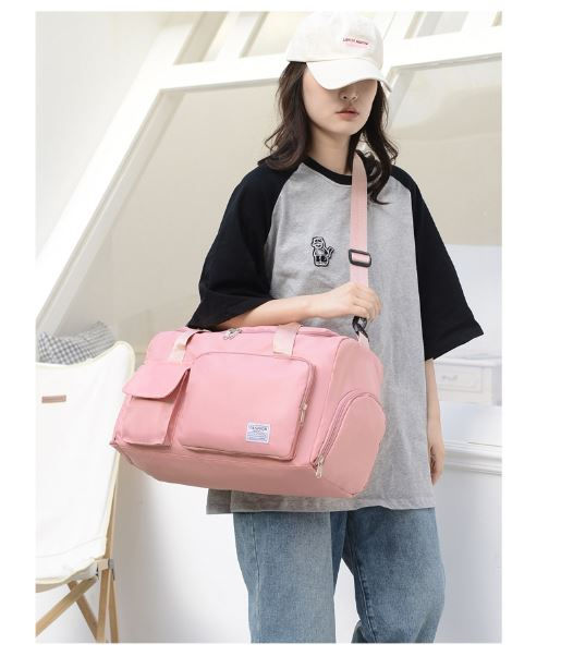 Miniature : Disney Stitch Cartoon Tote Travel Bag Large Capacity Clothes Storage Bags Gym Du