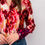 Miniature : Chemise satinée rouge