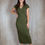 Miniature : Robe droite kaki