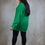 Miniature : Pull col V oversize vert