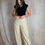 Miniature : Pantalon cargo beige