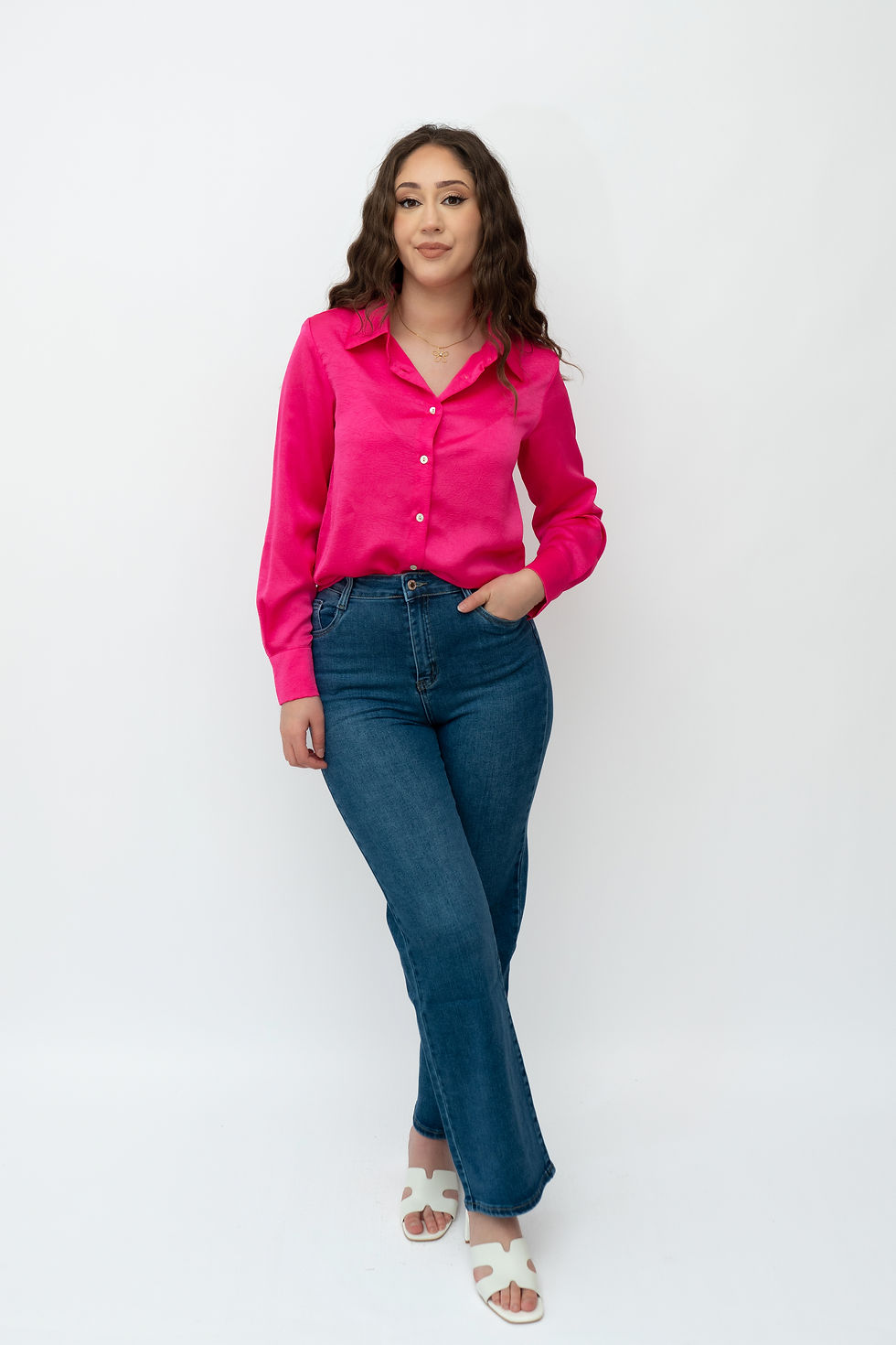 Jeans flare bleu foncé