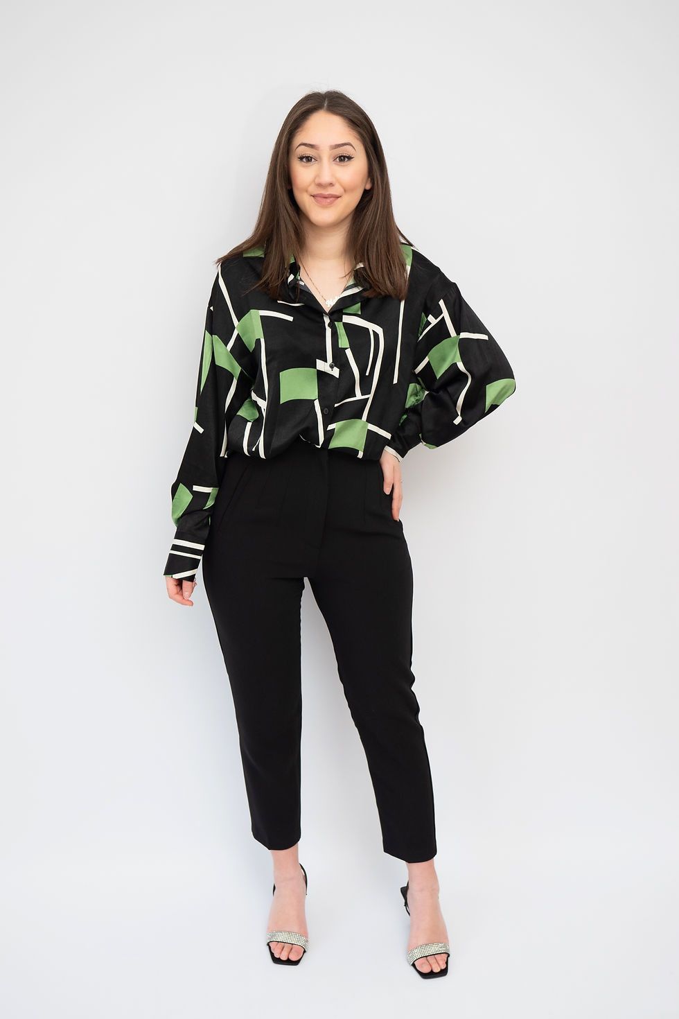 Chemise oversize à motifs