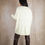 Miniature : Pull laine long blanc cassé