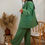 Miniature : Pantalon large vert