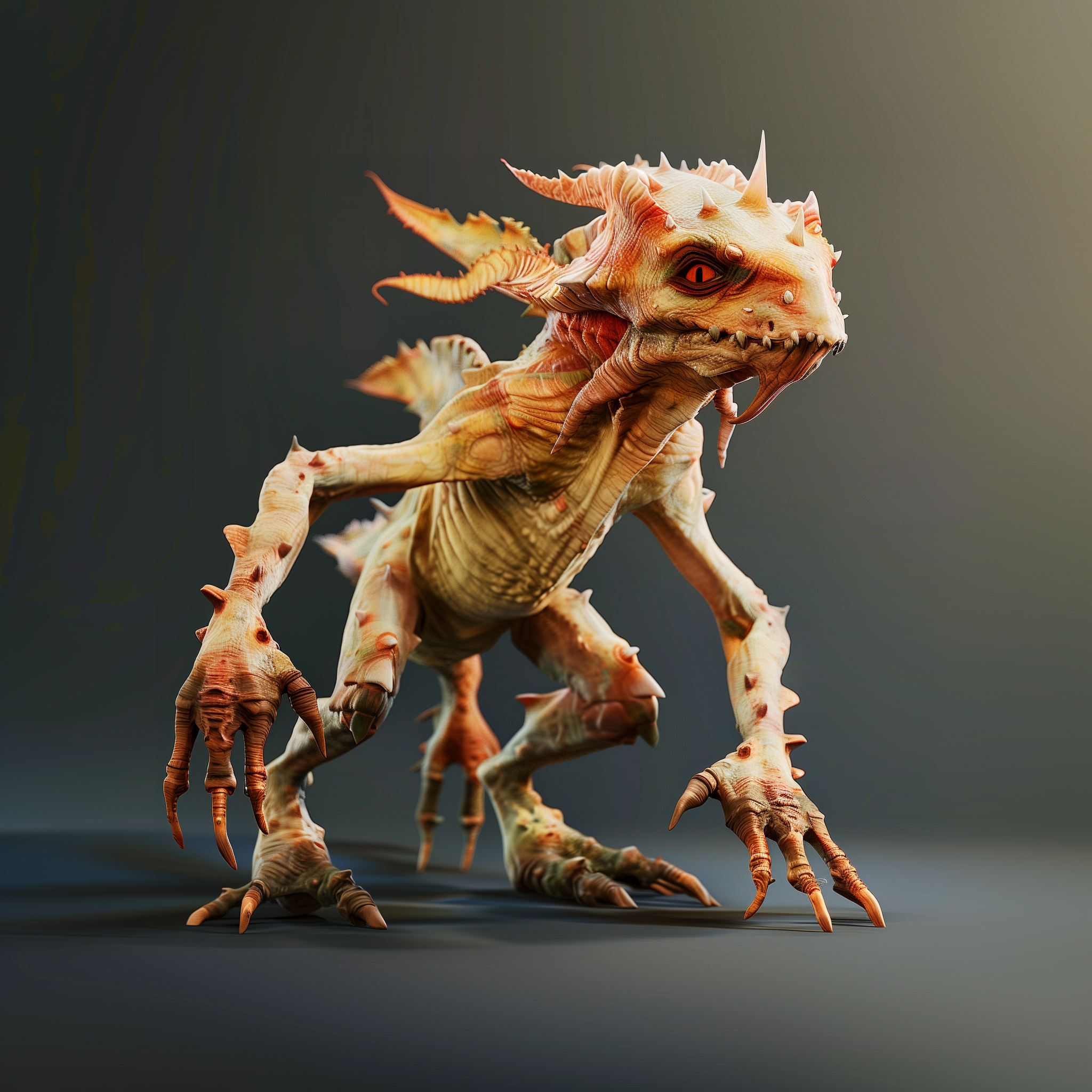 Creature animation integration artwork representing technical production requirements