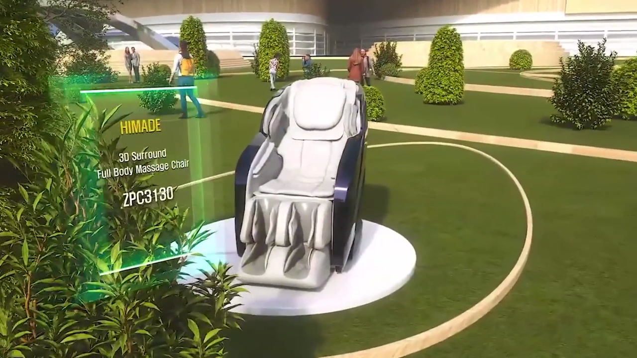 Interactive product display inside a virtual environment