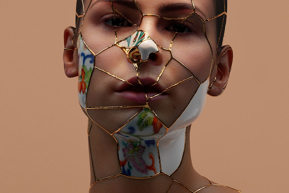 Artist scan and album artwork production asset for a visual campaign