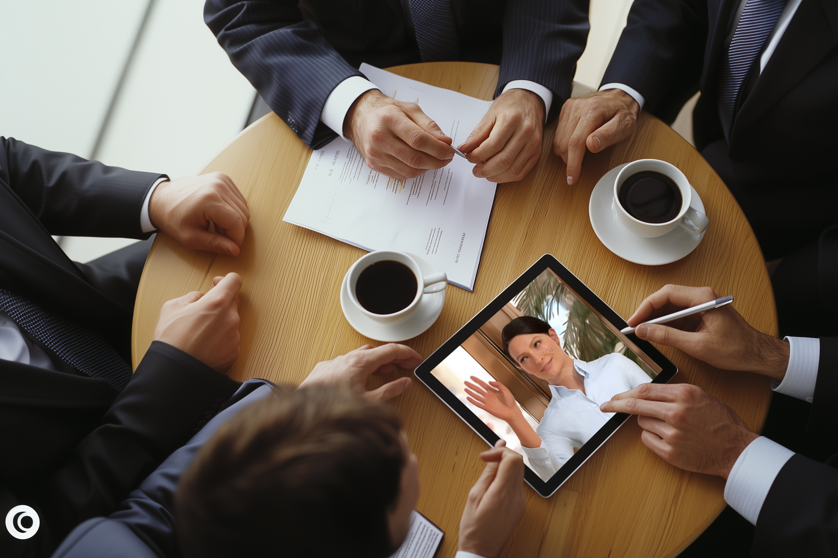 Digital human supporting a guided business conversation