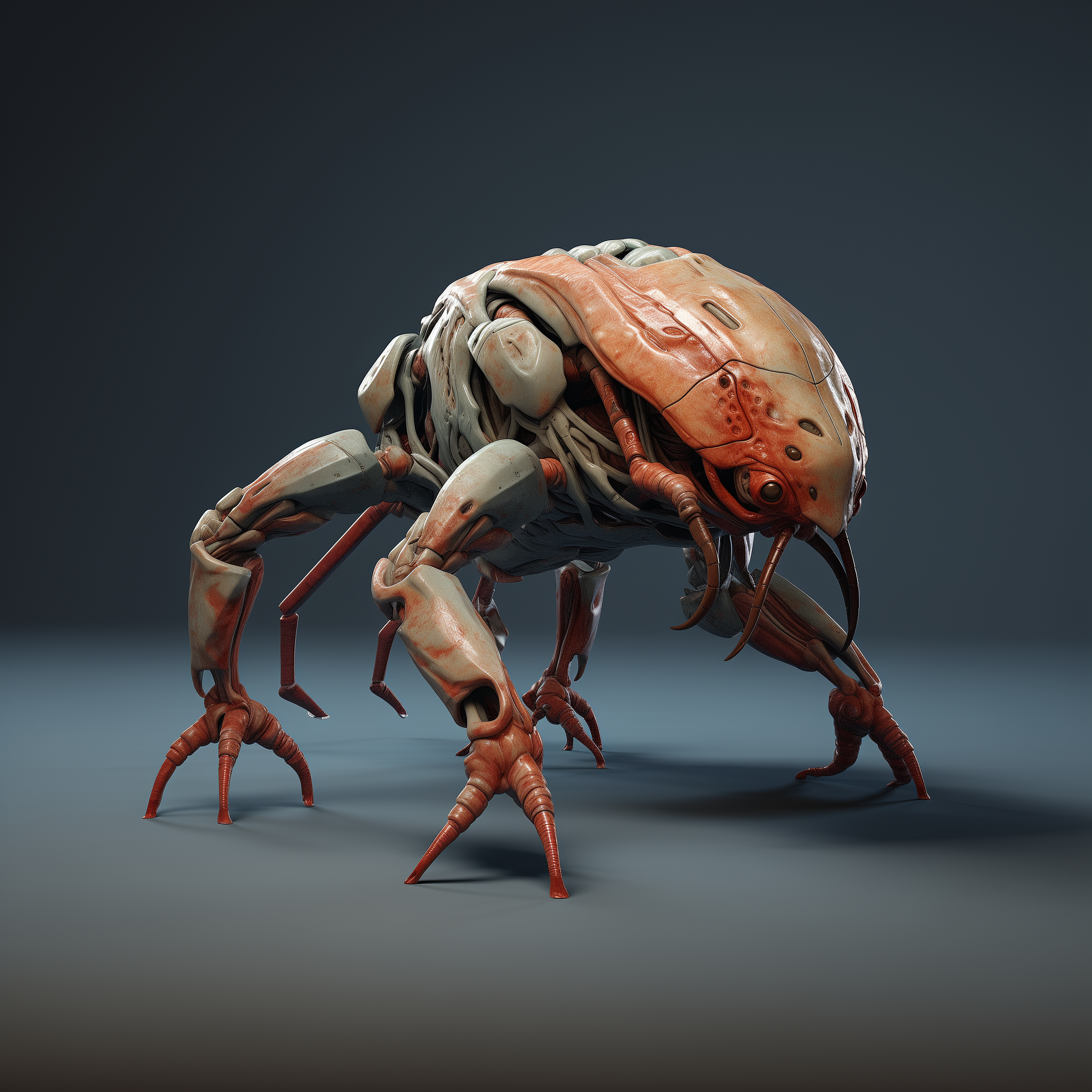 Mimic Creatures concept sculpture of a mechanical insect
