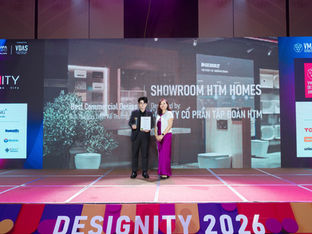 Showroom HTM Homes - Khi đỉnh cao thiết kế chạm tay vào chiếc cúp Vàng VMARK 2026: Bản tuyên ngôn duy mỹ về không gian trải nghiệm và sự sang trọng thầm lặng