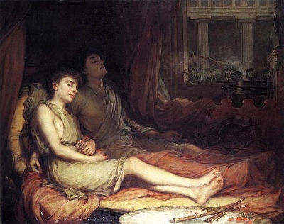 Somnus (god of sleep) and his twin brother Mors (god of death)