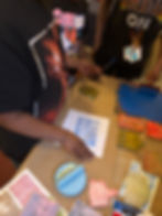Printing during the NE250 workshop at the Historical Society of Frankford.