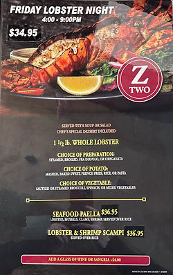 Fine Dining | Z Two Restaurant | New York
