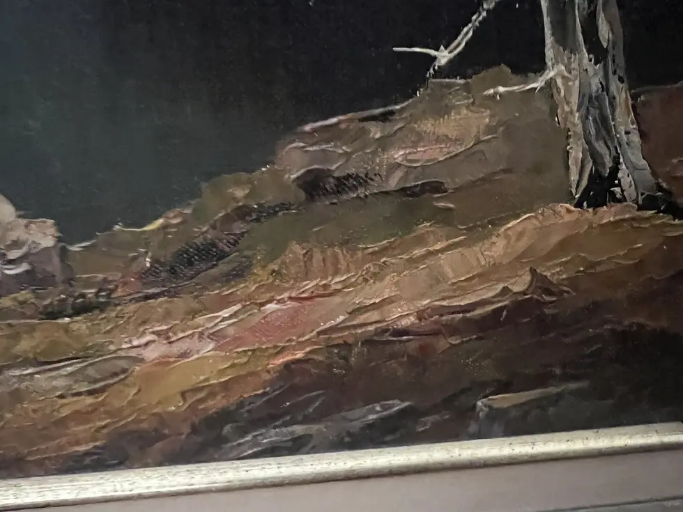 Thumbnail: Ralph Q Koid Original Oil Painting - Serapis Gruppe Misurni See - Nicely Framed